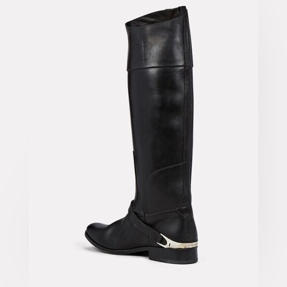 GOLDEN GOOSE Charlie Knee-High Leather Bootstrap Size EU 37 US 7 NWOB READ - Picture 6 of 11